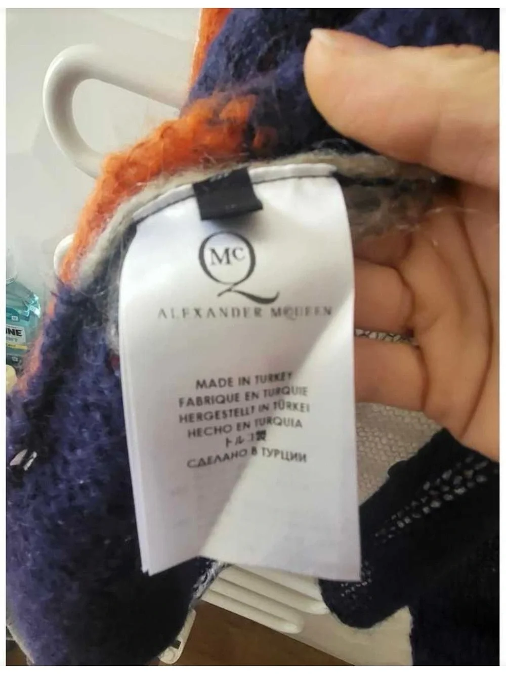 Alexander MQueen Colorblock Cardigan